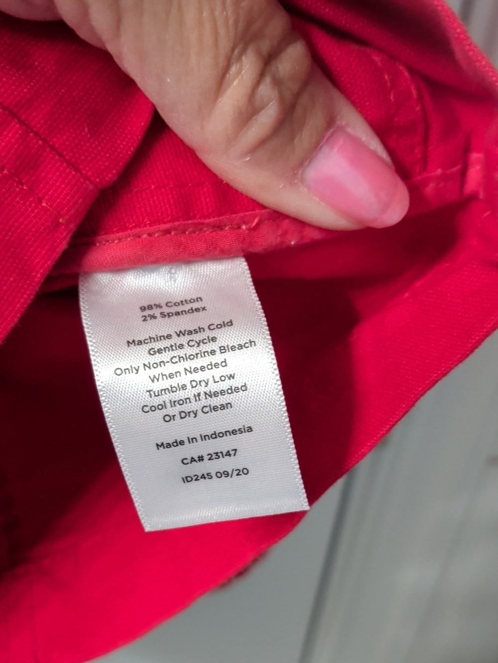 Talbots Vibrant Red Button-Front Utility Jacket - Picture 3 of 4